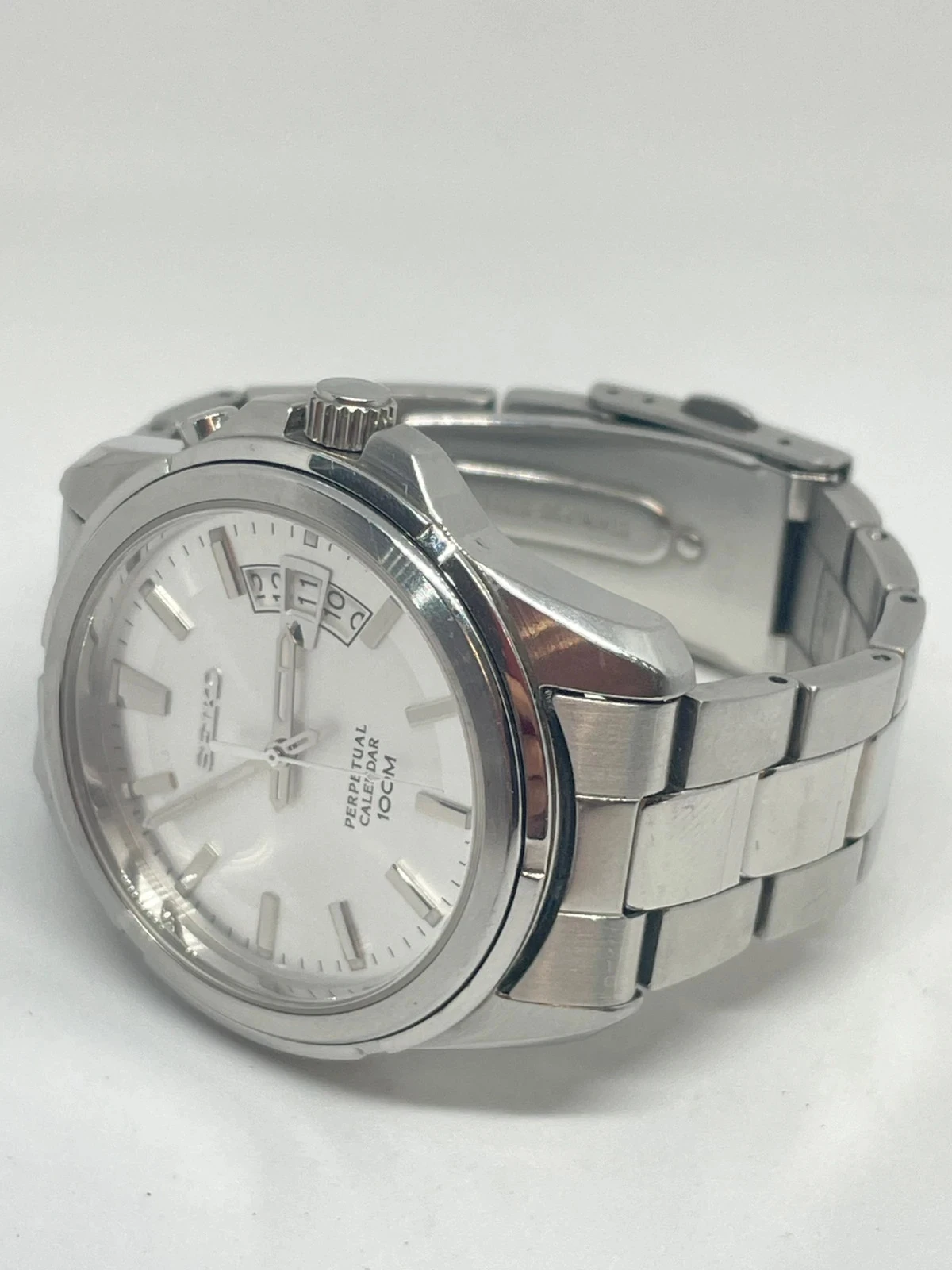 Raro Relógio Seiko SNQ129P1 Calendário Perpétuo 6A32 zafiro 100 m raro Japão importação Europa – photo 6